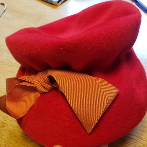 Vintage Clover Lane Felt Hat with Ribbon Trim - Picture 5 of 13